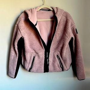 Women’s small pink, Calvin Klein performance fleece zip up jacket